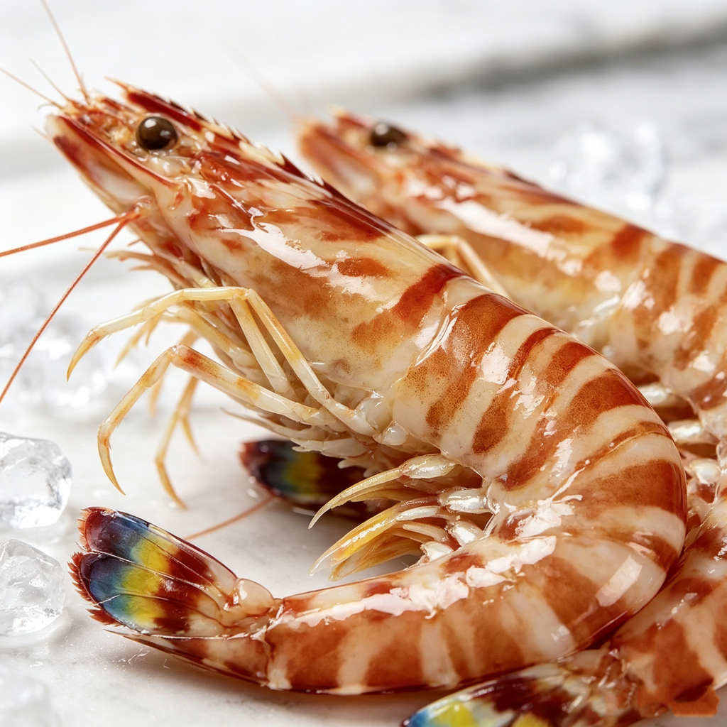 Frozen Raw Patterned Prawns